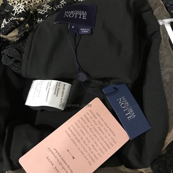 NWT Anthropologie BHLDN Marchesa Notte Waldon Dress 8 - Picture 11 of 17